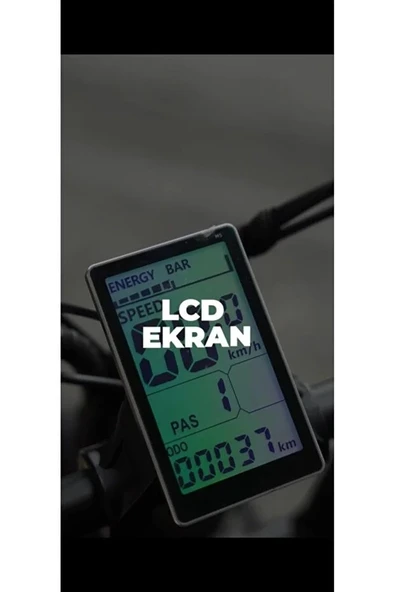 DC20 ELEKTRİKLİ BİSİKLET (SİYAH) - Resim 4