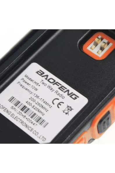 BF-H5 Plus 10W Çift Bant İki Yüzlü Radyo Taşınabilir El Telsizi - Resim 4