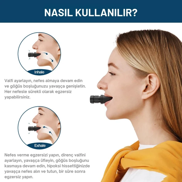 Face Yoga Ayarlanabilir Nefes Egzersiz Aleti Model 1 - Resim 4
