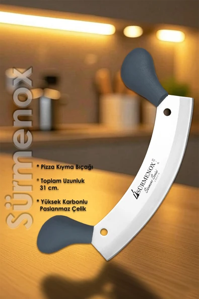 Sürmene Gri Serisi Mutfak Bıçak Seti Et Kıyma Sebze Salata Börek Pizza Bıçağı HDS-119 - Resim 2