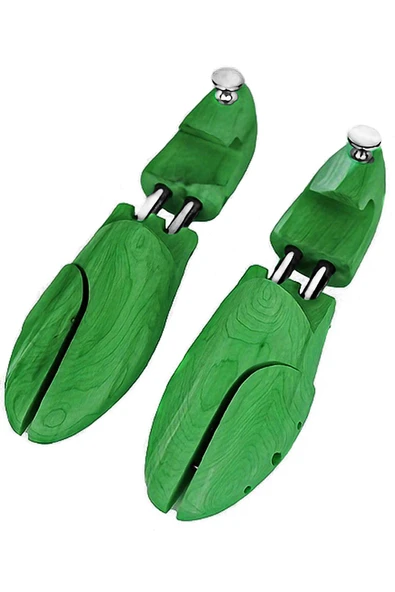 Premium Yeşil Ahşap Ayakkabı Form Kalıbı - 5