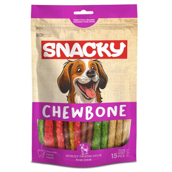 Snacky Muchy Köpek Burgu Çubuk 13cm 100gr 15li ürün görseli 1