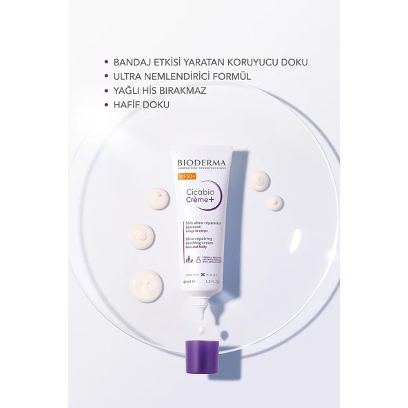 Bioderma Cicabio Creme SPF50+ 40 ml - Resim 2