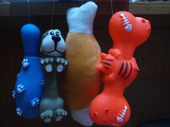 Evcil Hayvan Oyuncak Seti 4 Adet Sesli Oyuncak ürün görseli 1