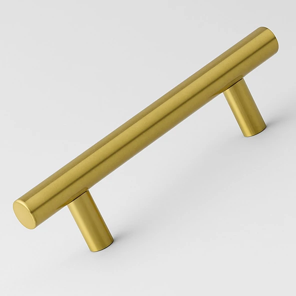 Mobilya Mutfak Çekmece Dolap Dolabı Kulbu Kulpu Kulpları (128 mm -12.8 cm) Gold Altın Metal (5 Adet) - Resim 5