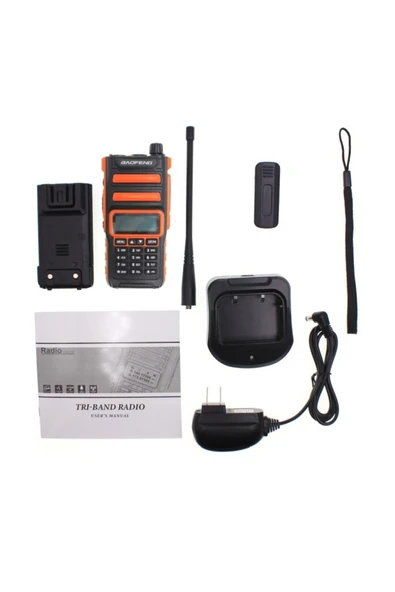 BF-H5 Plus 10W Çift Bant İki Yüzlü Radyo Taşınabilir El Telsizi - Resim 5