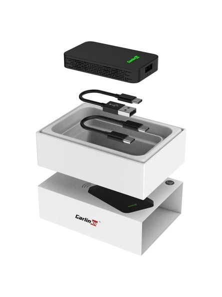CARLINKIT 5.0 2AIR 2IN1 CARPLAY & ANDROID AUTO KABLOSUZ WIRELESS ADAPTÖR 2024 VERSIYONU - Resim 4