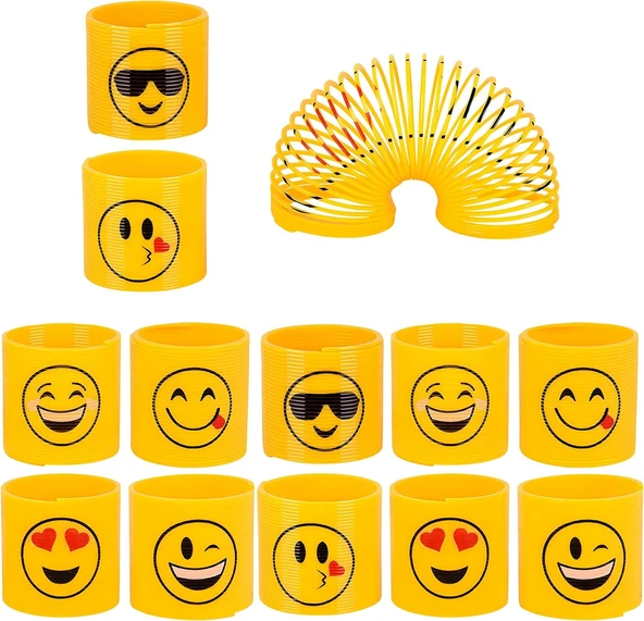 Emoji Stres Yayı Oyuncak Stres Yayı - 6 cm çapında - 3 Adet ürün görseli 1
