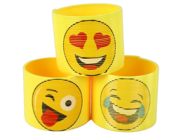 Emoji Stres Yayı Oyuncak Stres Yayı - 6 cm çapında - 3 Adet - Resim 2