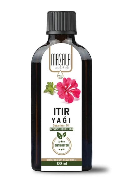 Masala Saf Itır (Sardunya) Yağı 100 ml. Cam Şişe - (Geranium Essential Oil) ürün görseli