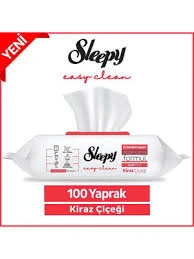 Sleepy Yüzey Temizleme Havlusu Kiraz Çiçeği 100 Yaprak ürün görseli