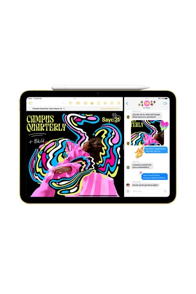 iPad 10. Nesil Wi-Fi 64 GB 10.9" MCM74TU/A Gümüş Aksesuarsız Tablet - Resim 4