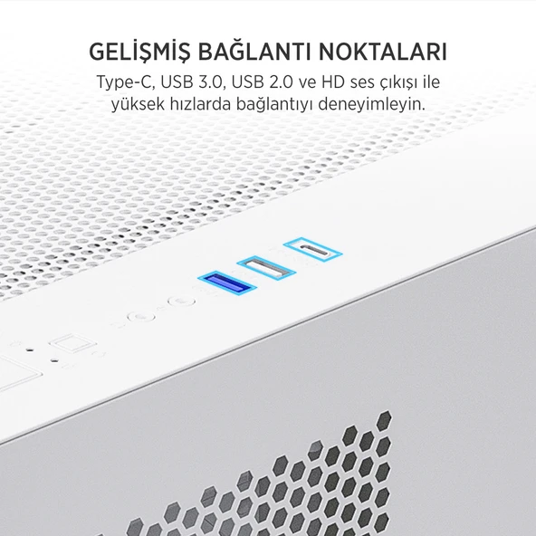 JAMES DONKEY STARK S700 650W BEYAZ GAMING KASA - Resim 4