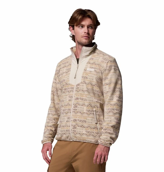 Columbia Sequoia Grove™ Printed Full Zip Bej Erkek Outdoor Polar AM4742-278 - Resim 3