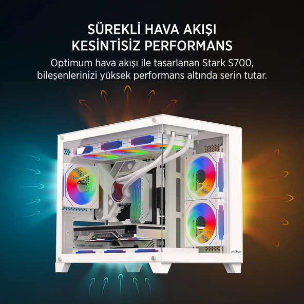 JAMES DONKEY STARK S700 650W BEYAZ GAMING KASA - Resim 6