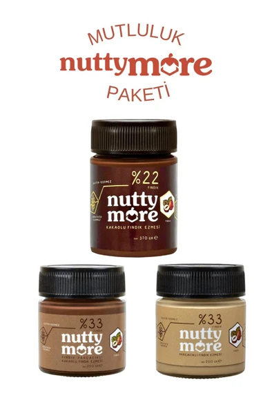 Nutty More Fındık Ezmesi Mutluluk Paketi