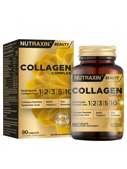 Nutraxin Collagen Complex Tip 1-2-3-5-10 3120 mg 90 Tablet ürün görseli