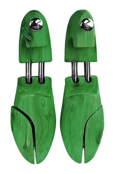 Premium Yeşil Ahşap Ayakkabı Form Kalıbı - 8