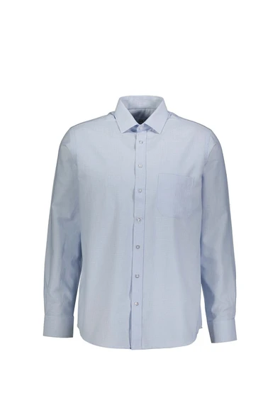 Armürlü Regular Buz Mavisi Erkek Gömlek Gm2025300030 ürün görseli