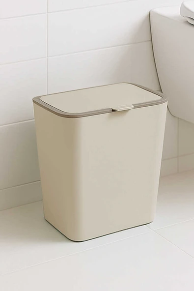 Prima Nova Flip Çöp Kovası - Bej ürün görseli