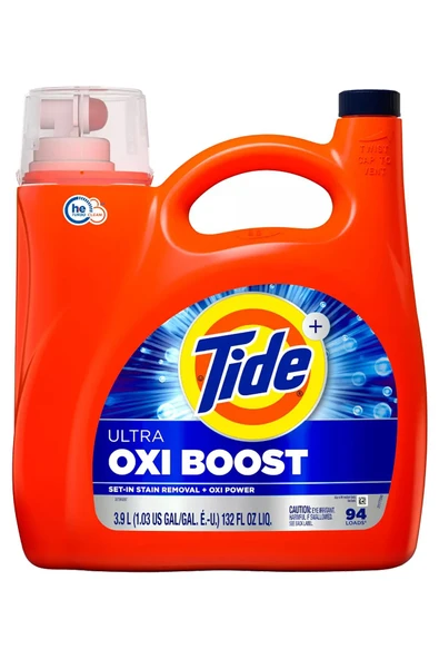 Tide Ultra Oxi Boost Sıvı Çamaşır Deterjanı 94 Yıkama 3.9LT ürün görseli