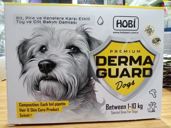 Hobi Derma Guard Köpekler Için Ense Damla 1-10 kg 1 ml x 5 Adet ürün görseli