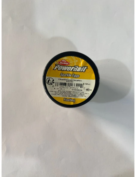 BERKLEY SPARKLE POWER EGGS CARTREUSE FLOATİNG SAHTE YEMİ  (16622) - Resim 2