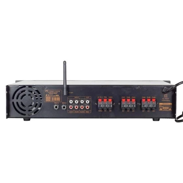 Magicvoice MV-1218 6 Kanal 80W Rms Trafolu Ses Mixer - Resim 3