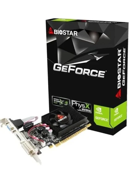 Biostar GeForce 210 1GB 64Bit DDR3 PCI-Express 2.0 Ekran Kartı GT210-1GB D3 ürün görseli