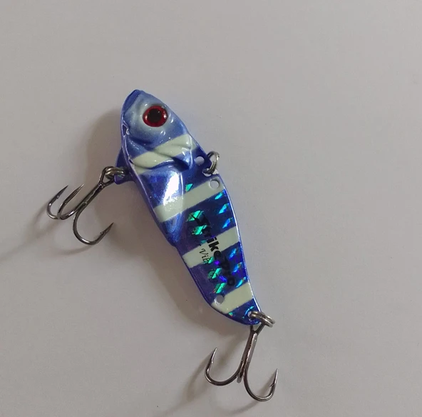 STRİKE PRO JG005D 5.5 CM VİBRASYON JİG YEM GLOW SIN48L (PURPLE ZEBRA) - Resim 4