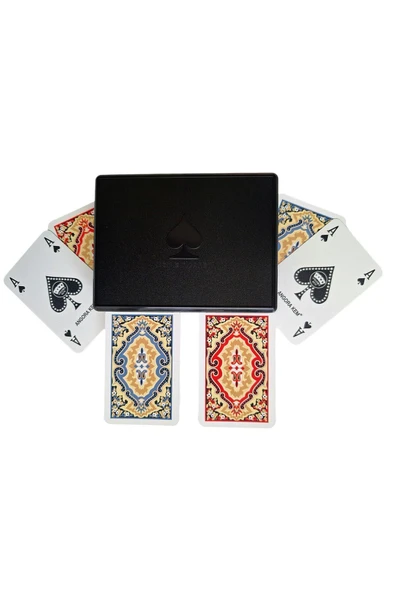 Kem Plastik Oyun Kağıdı Iskambil Kağıdı Çift Deste - Plastik Kutulu ürün görseli