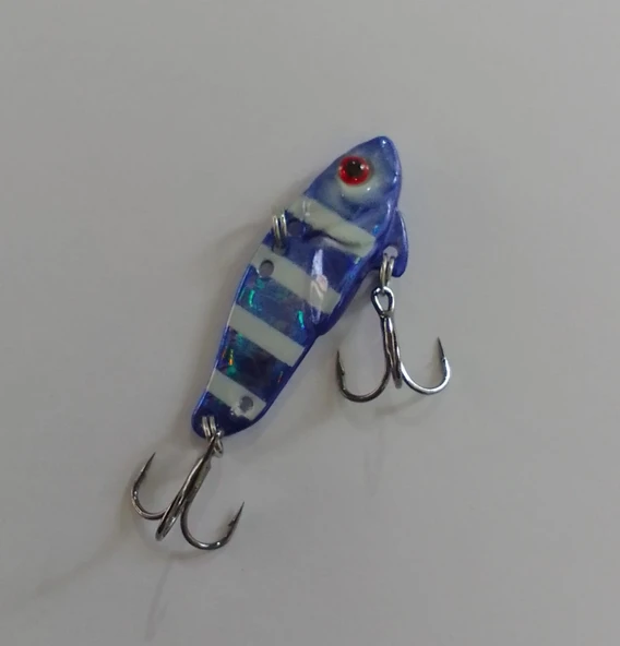 STRİKE PRO 3.5 CM VİBRASYON JİG YEM GLOW SIN48L (PURPLE ZEBRA) - Resim 2