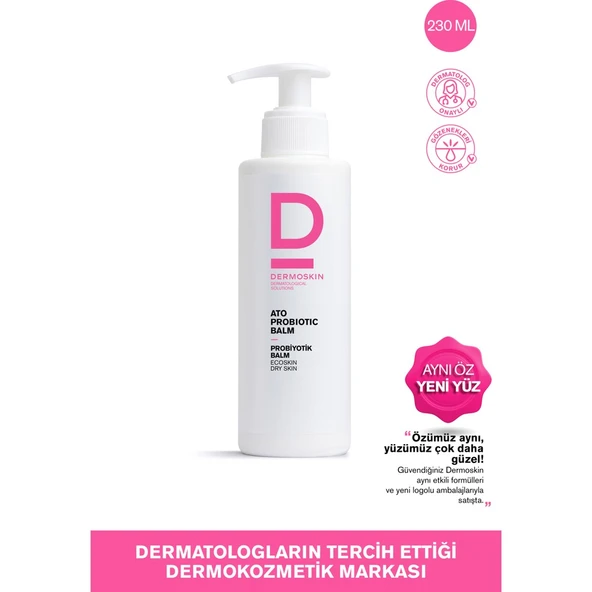 Dermoskin Ato Probiyotik Balm | Kuru Ciltler İçin Vücut Nemlendirici Krem | Cilt Bakımı | 230 ml ürün görseli