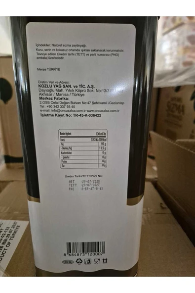 Natürel Sızma Zeytinyağı 4 lt - Resim 3