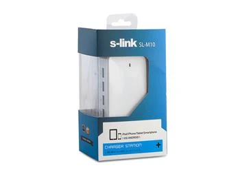 S-link SL-M10 6.2A 4-Usb Beyaz Usb şarj - Resim 2