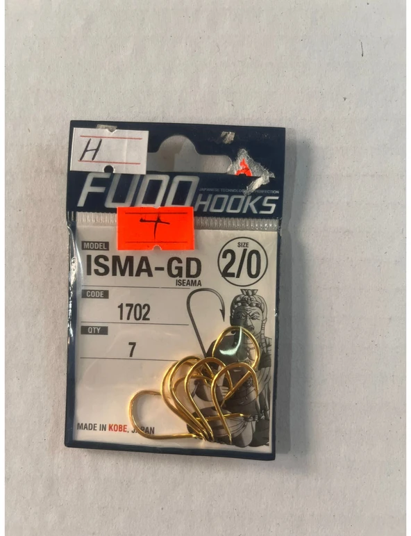 HOOKS ISMA-GD 1702  NO: 2/0  OLTA İĞNESİ ürün görseli 1