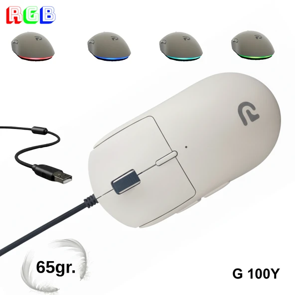 Trio - G100Y RGB Mouse – USB Kablolu Mouse ürün görseli