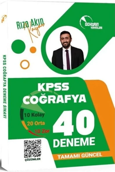 KPSS Coğrafya 40 Deneme Çözümlü Doktrin Yayınları ürün görseli 1