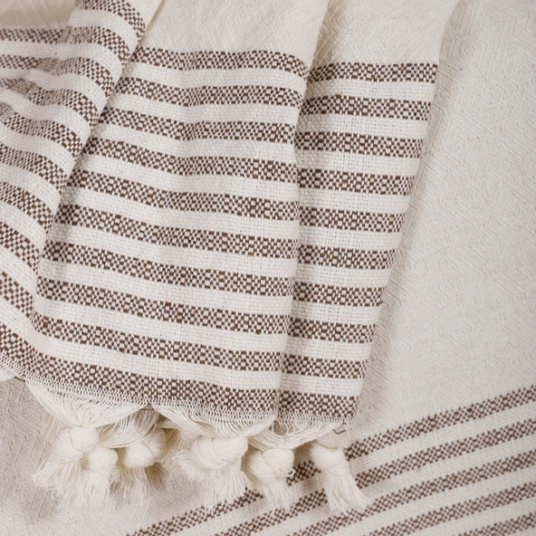 Buldan İşi Kaymaz Pamuklu 2'li Koltuk Örtüsü 170x210 Cm Kaliteli Koltuk Şalı Çekyat Kanepe Örtüsü (2 ADET) - Resim 4