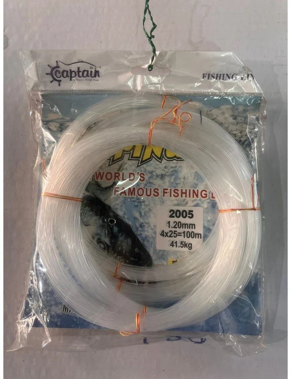 CAPTAİN ALPINUS 1.20 MM 4X25=100 METRE POŞET MİSİNA ürün görseli 1