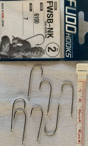 FUDO 6100 WORM SSB NİKEL UZUN PALA TIRNAKLI  NO: 2 OLTA İĞNESİ ürün görseli