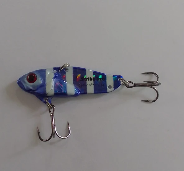 STRİKE PRO  4.5 CM VİBRASYON JİG YEM GLOW SIN48L (PURPLE ZEBRA) - Resim 2