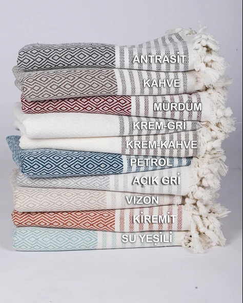 Buldan İşi Kaymaz Pamuklu 2'li Koltuk Örtüsü 170x210 Cm Kaliteli Koltuk Şalı Çekyat Kanepe Örtüsü (2 ADET) - Resim 3