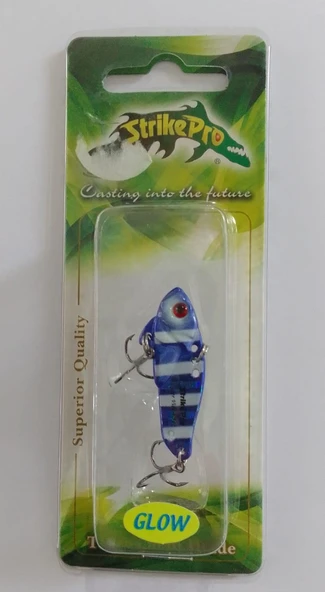 STRİKE PRO 3.5 CM VİBRASYON JİG YEM GLOW SIN48L (PURPLE ZEBRA) ürün görseli