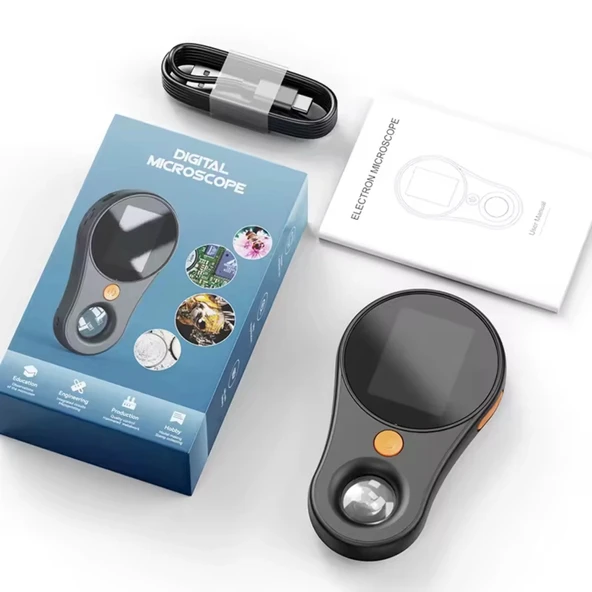 ShopyTech IPS Ekranlı Taşınabilir Dijital Mikroskop 500X 2MP 8 LED Işıklı 1080P Foto/Video TypeC Windows/Mac Uyumlu ürün görseli