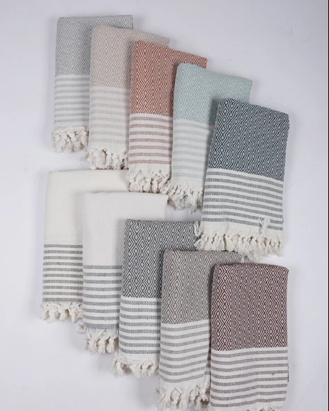 Buldan İşi Kaymaz Pamuklu 2'li Koltuk Örtüsü 170x210 Cm Kaliteli Koltuk Şalı Çekyat Kanepe Örtüsü (2 ADET) - Resim 6