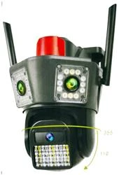 Apronx APX-WPG490 9Mp 3.6mm Üç Kamera 42 Led Wifi PTZ - Resim 2