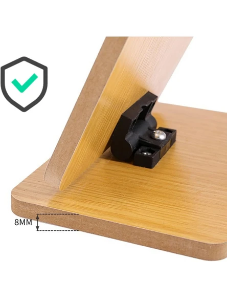 El Aynası Masa Aynası Makyaj Aynası Eğim Ayarlanabilir Kare Makeup Mirror 18cm Menteşeli - Resim 4