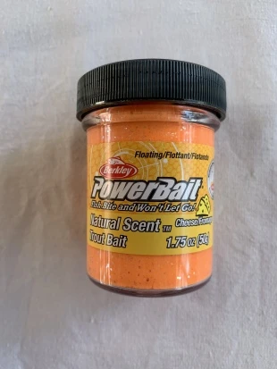 BERKLEY POWERBAİT 72533  ORANGE/GLT  PEYNİR AROMALI ALABALIK HAMURU ürün görseli