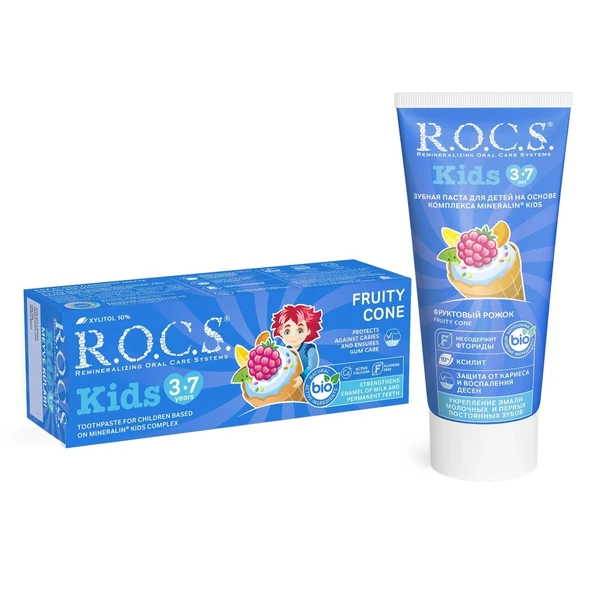 Kids Diş Macunu 3-7 Yaş 35 ml Meyve Külahı - Resim 3